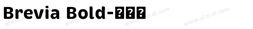 Brevia Bold字体转换